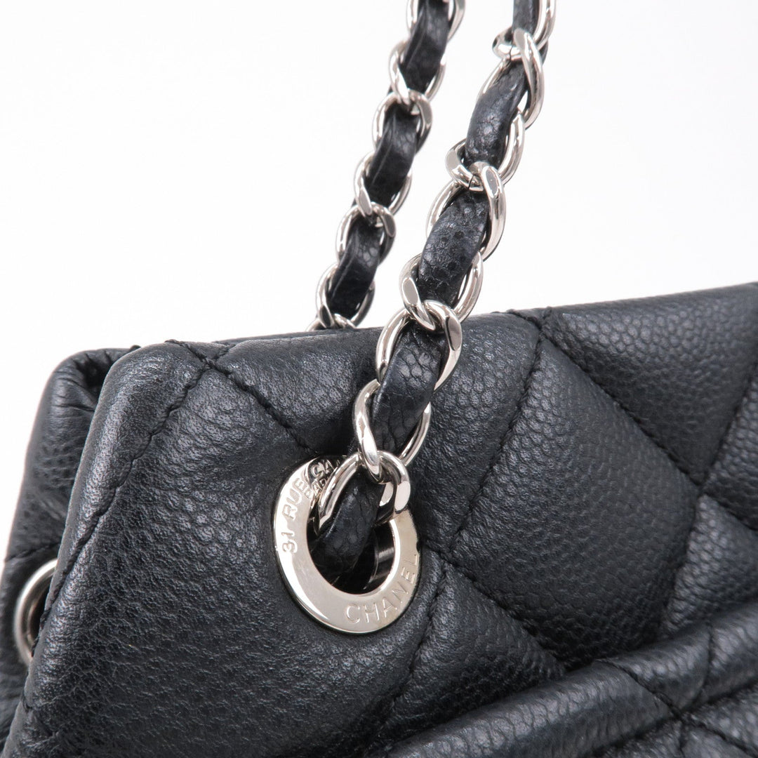 Top Quality Chanel Matelasse Caviar Skin Chain Tote Bag Shoulder Bag Black