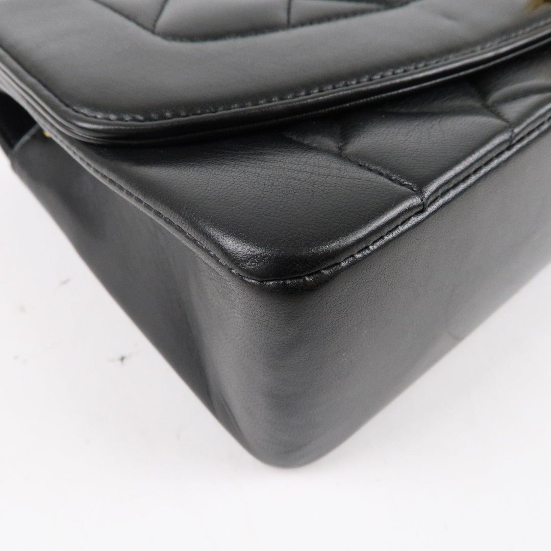 Top Quality Chanel Matelasse Lambskin Diana Chain Shoulder Bag Black A01165