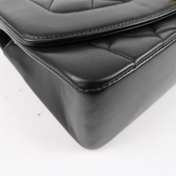 Top Quality Chanel Matelasse Lambskin Diana Chain Shoulder Bag Black A01165