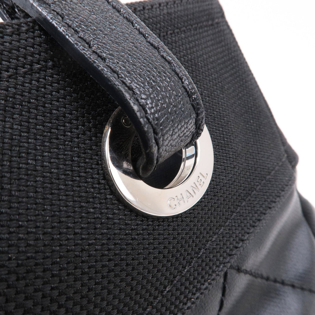 Top Quality Chanel Paris Biarritz Coated Canvas Leather Tote Bag PM A34208