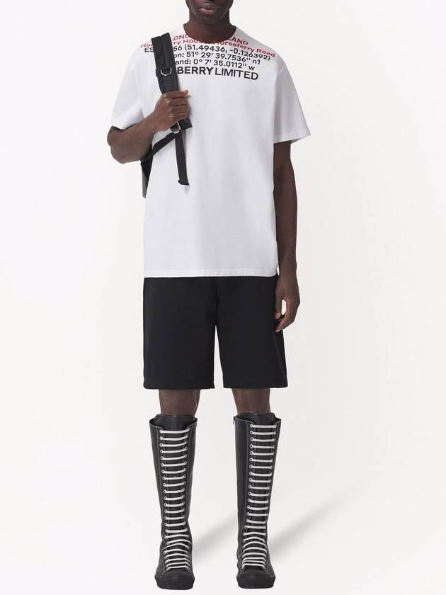 Burberry Location Short Sleeve T-Shirt White