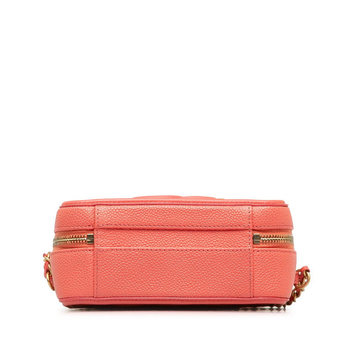 Top Quality Chanel Matrases Coco Mark CC Figure Handbags Shoulder Bag 2WAY Pink Caviar Skin  CHANEL
