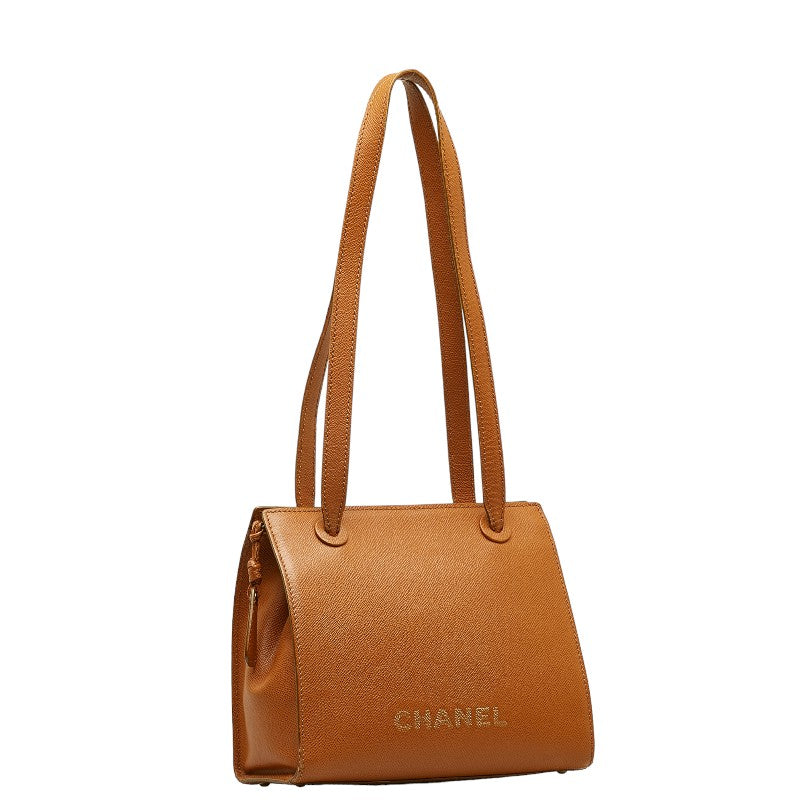 Top Quality Chanel Top Quality Chanel LOGO TORTE BAG CABIAR SKIN BRUN LADY SCHOOL