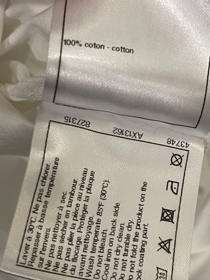 Top Quality Chanel White Short Sleeve Top with Gabrielle Top Quality Chanel Logo Size FR 38 (UK 10)