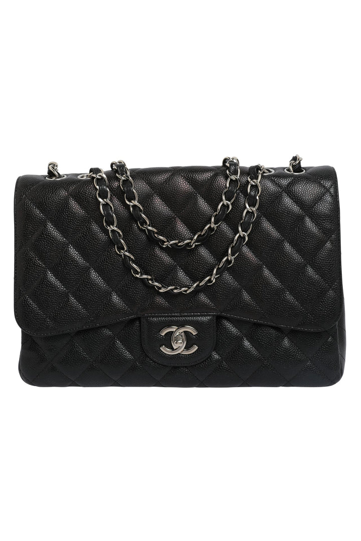 Chanel Caviar Quilted Single New Bag Large