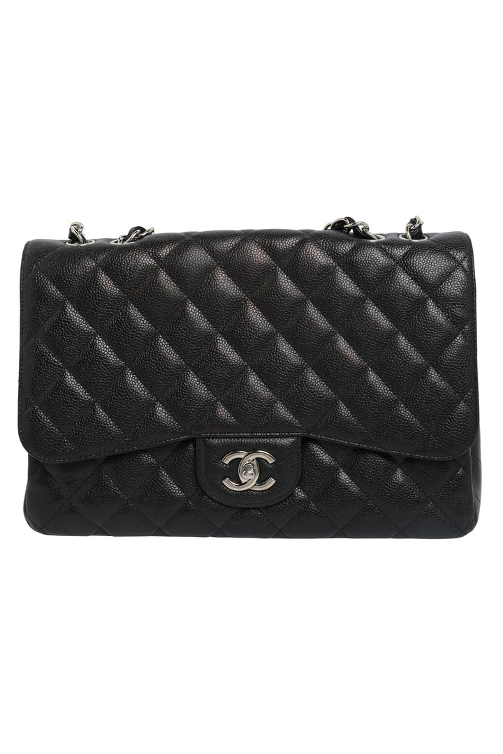 Chanel Caviar Quilted Single New Bag Large