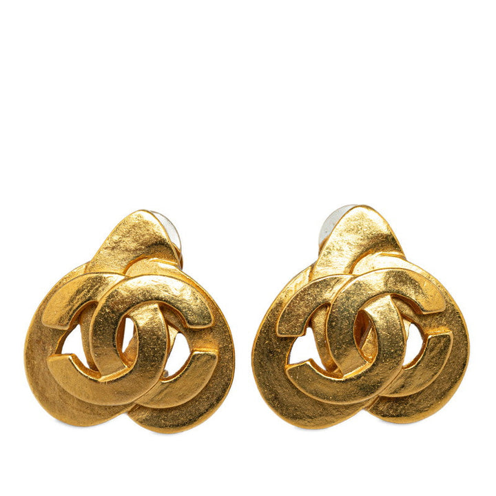 Top Quality Chanel Vintage Coco Reversee Heart Motif Earrings G   Chanel