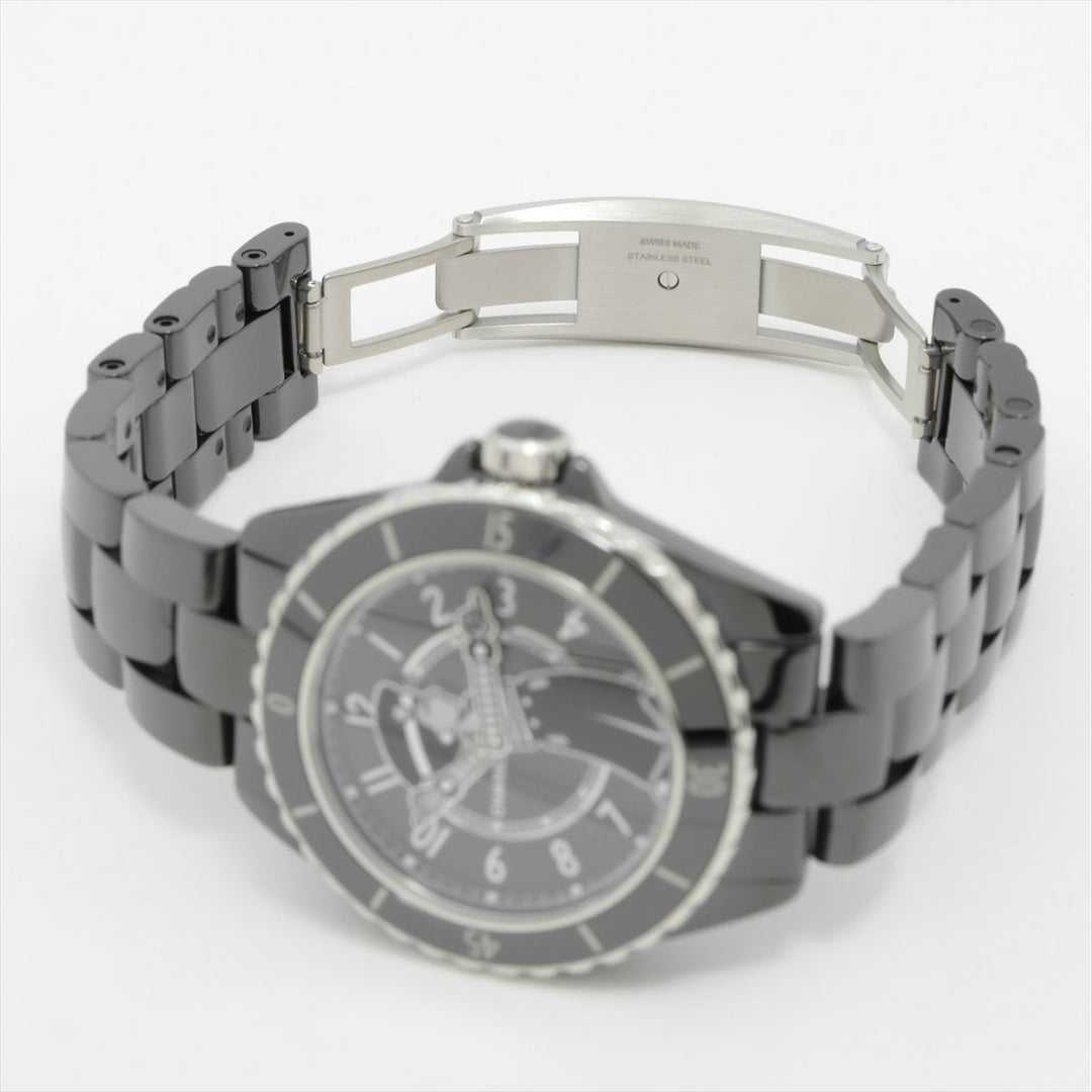Top Quality Chanel J12 Rapunzel 38mm H7609 SSCE AT Black