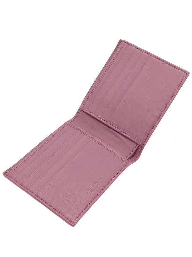 Bottega veneta Brown Purple Intrecciato Weaving VN Folder Bicycle Wallet