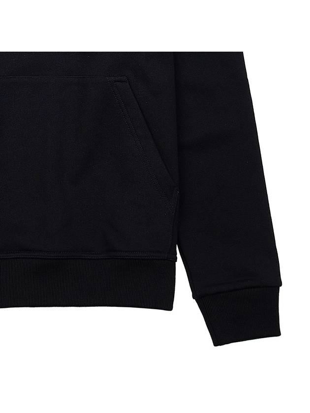 Burberry Logo Cotton Hoodie Black