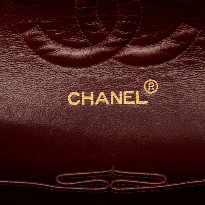Top Quality Chanel Matrases 25 Double Flap Chain Shoulder Bag Black Leather  Chanel