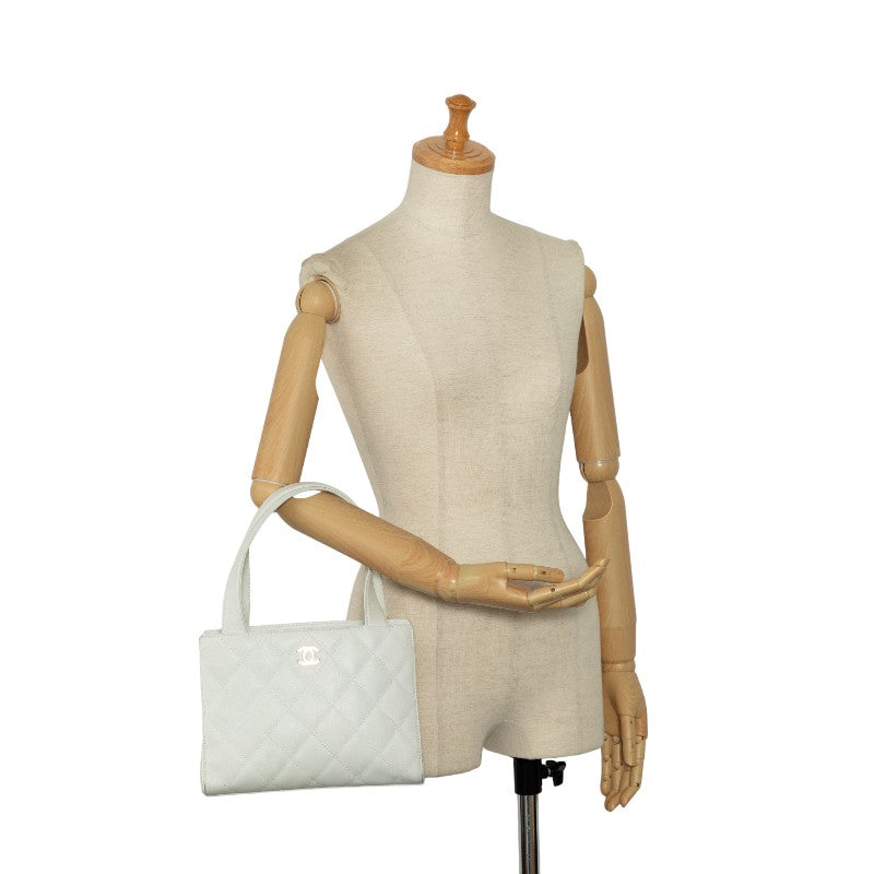 Top Quality Chanel Top Quality Chanel MATRESSE HANDBACK RAMSKIN WHITE LADY'S HANDBACK