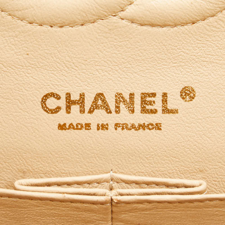 Top Quality Chanel Matrases 25 Double Flat Chain houlder Bag Beige Caviar S  Chanel