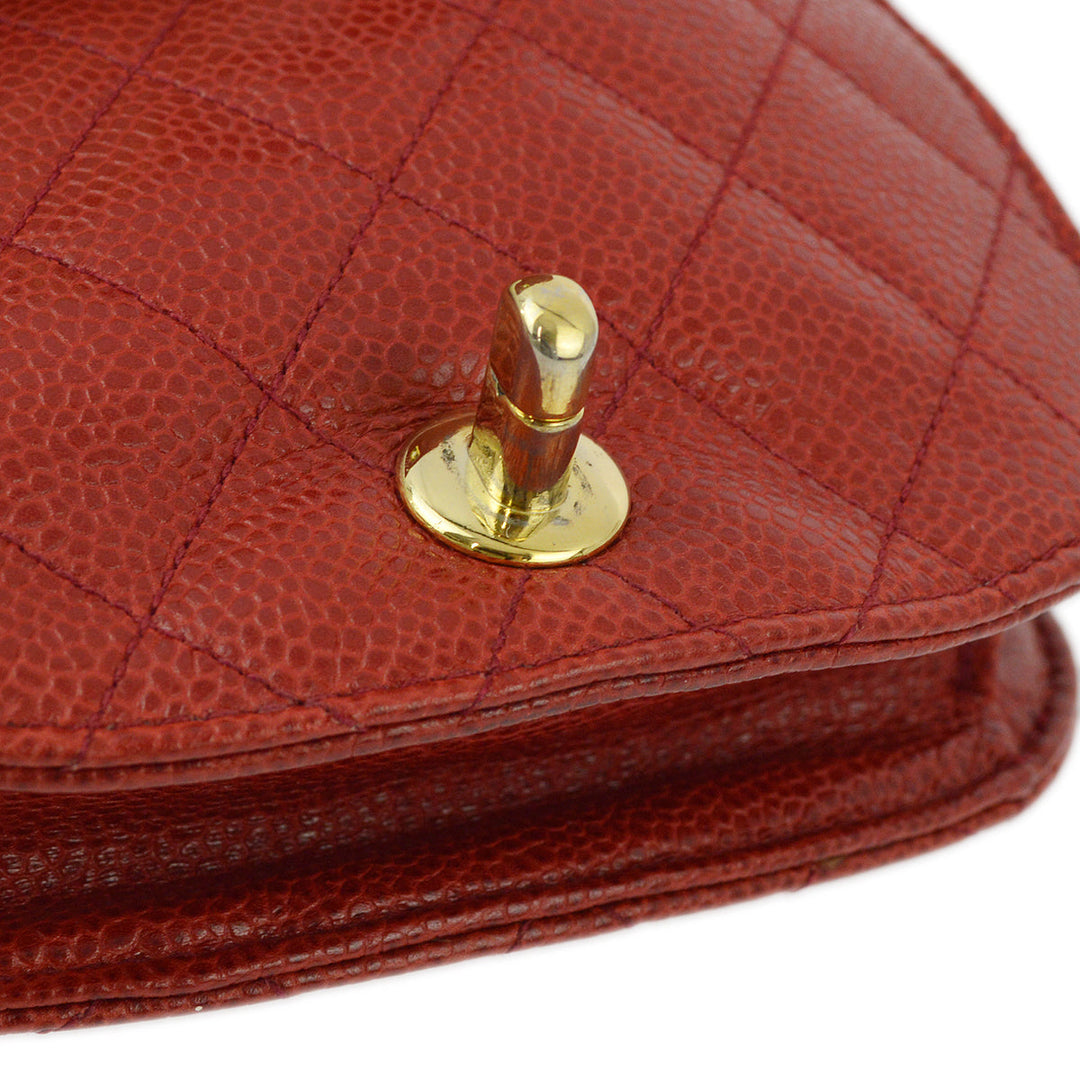 Top Quality Chanel Red Caviar Waist Bum Bag #75/30