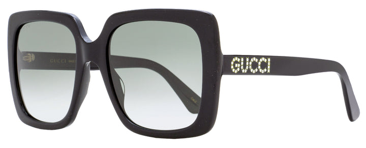 Gucci Women's Crystal Logo Sunglasses GG0418S 001 Black 54mm