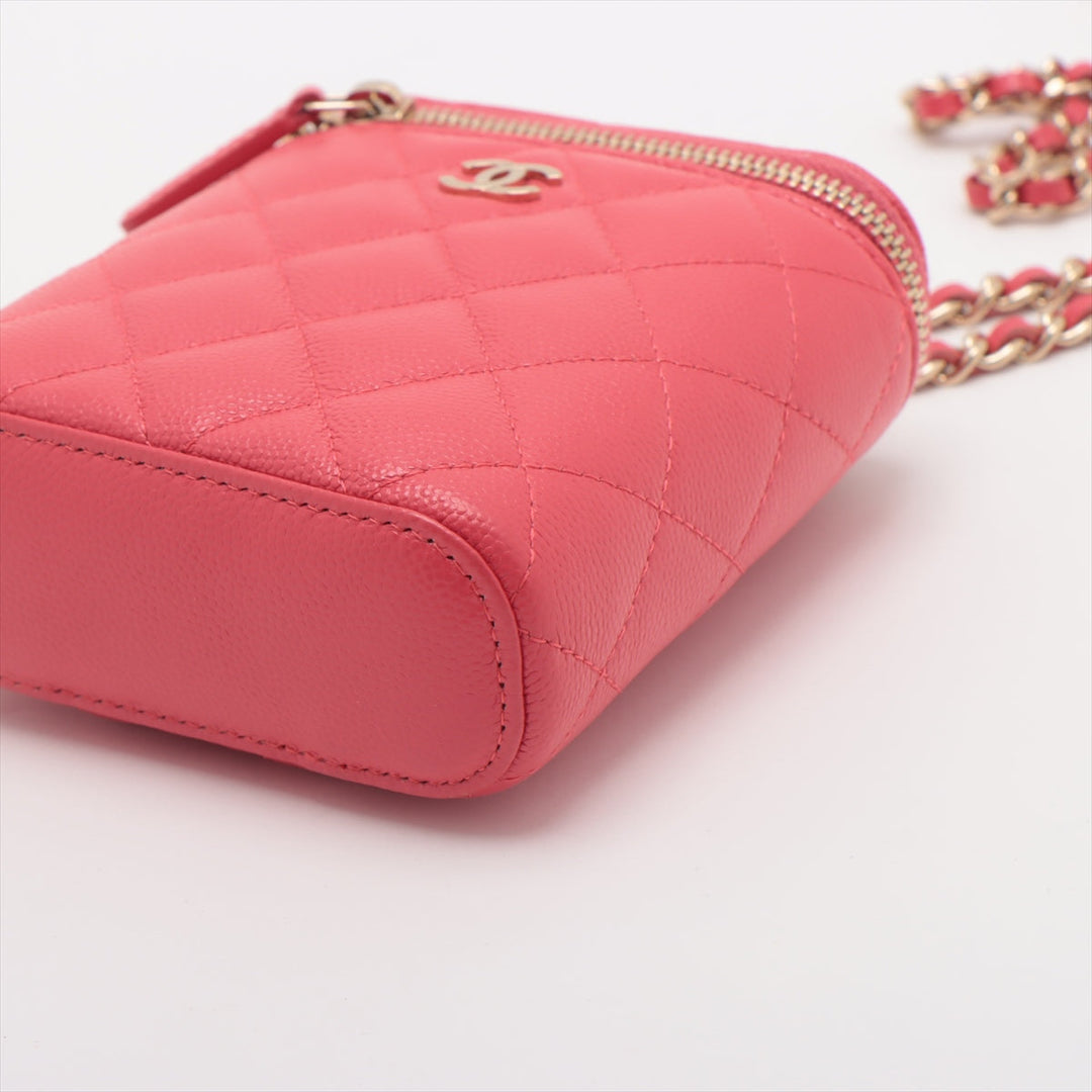 Top Quality Chanel Matrasse Caviar S Chain Shoulder Bag Pink G