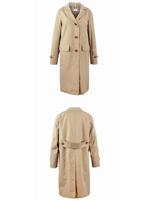 Burberry Farringdon Gabardine Wrap Trench Coat Beige