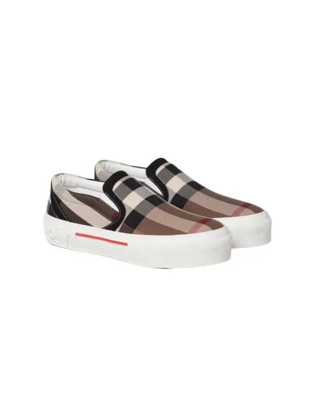 Burberry Embossed Logo Checked Slip-on