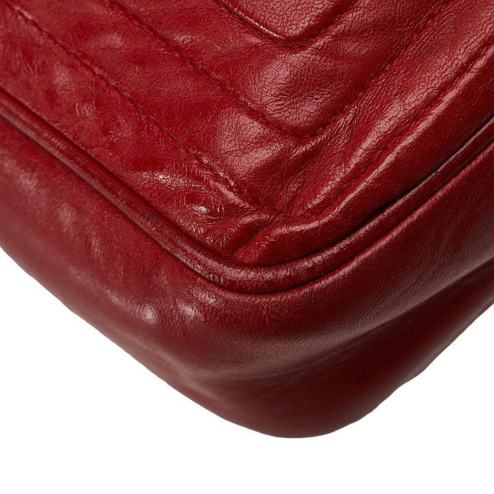 Top Quality Chanel Cocomark Tassel Chain  houlder Bag Red Leather  CHANEL