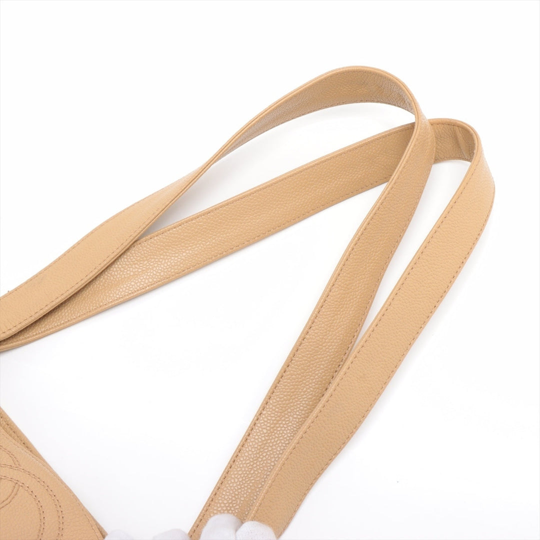 Top Quality Chanel Coco Caviar S Shoulder Bag Beige Gold  6th