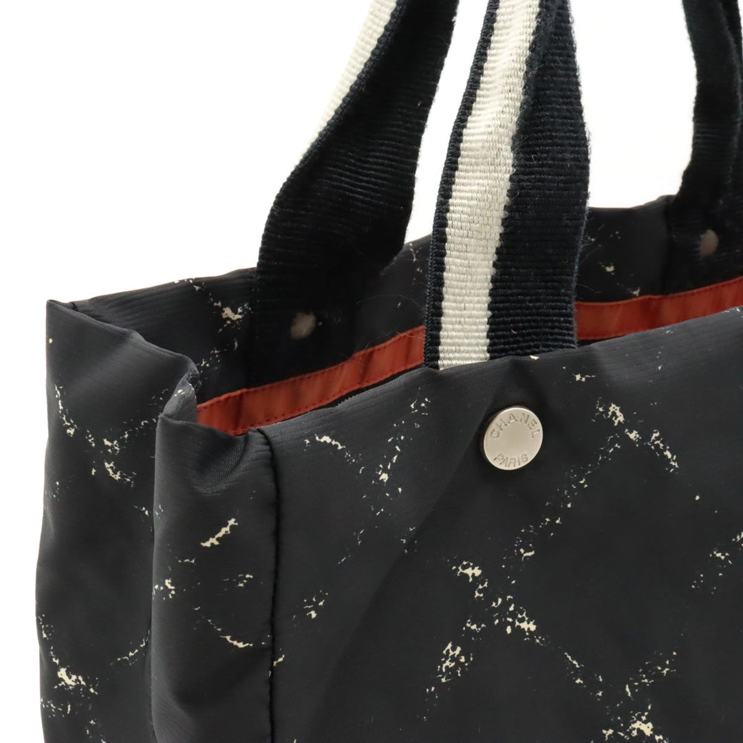 Top Quality Chanel  Travel Line Tote MM Tooth Bag Shoulder Bag Shoulder Bag Nylon Black Red Red Silver Gold  Blumin