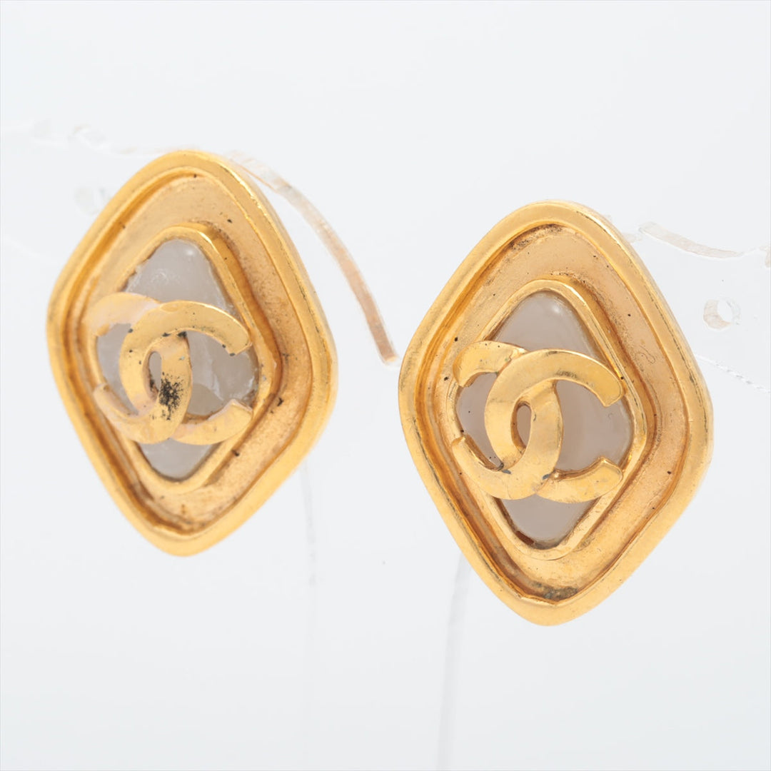 Top Quality Chanel Coco 95P Earrings GP x Fake Pearl Gold