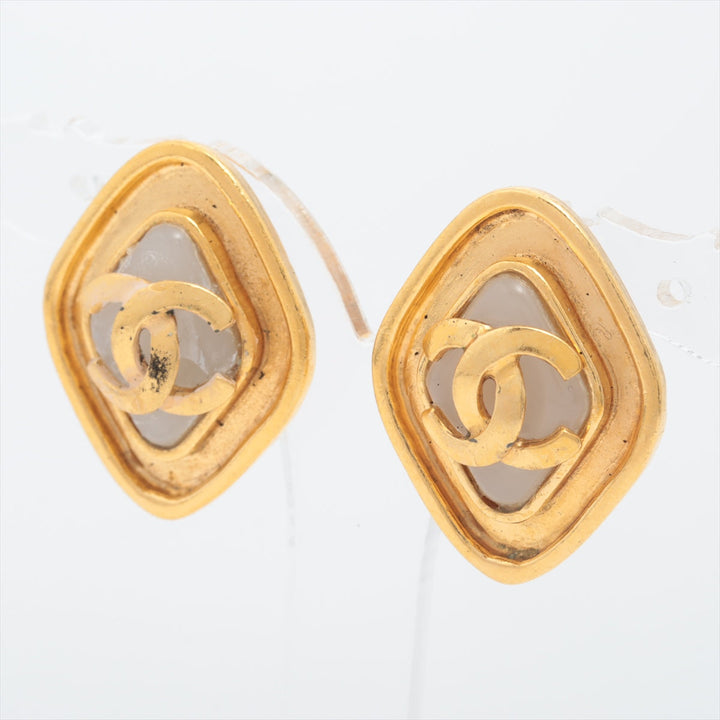 Top Quality Chanel Coco 95P Earrings GP x Fake Pearl Gold