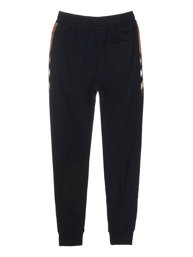 Burberry Check Panel Jogger Track Pants Black