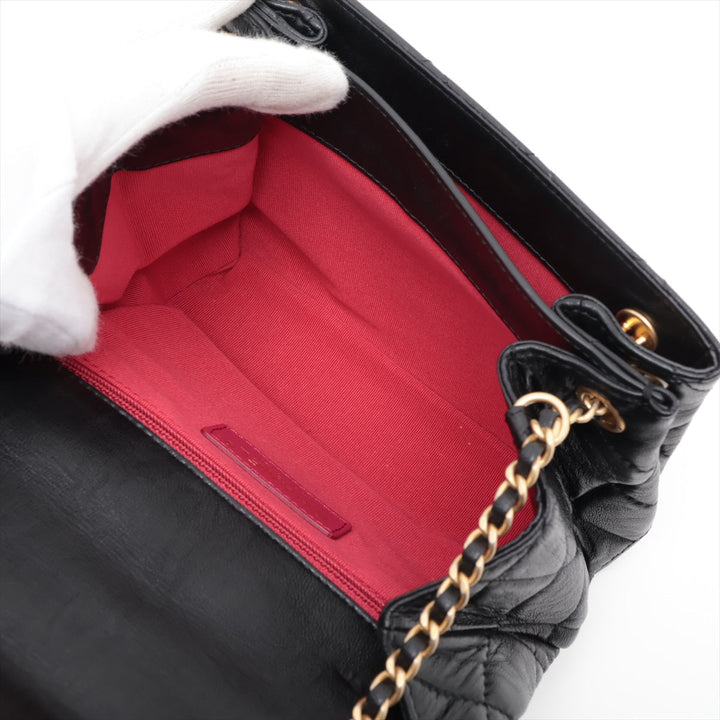 Top Quality Chanel Matrasse Single Flap Single Chain Bag Black
