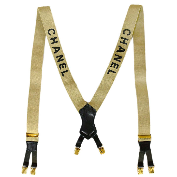 Top Quality Chanel Suspenders Beige Small New