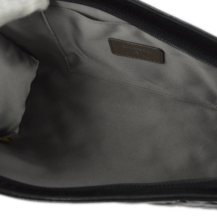 Top Quality Chanel * 2009-2010 Black Patent Leather Icon Handbag