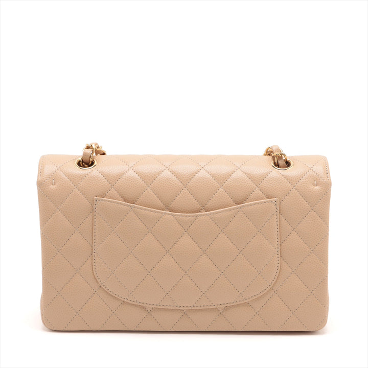 Top Quality Chanel Matrasse Caviar S Double Flap Double Chain Bag Beige Gold