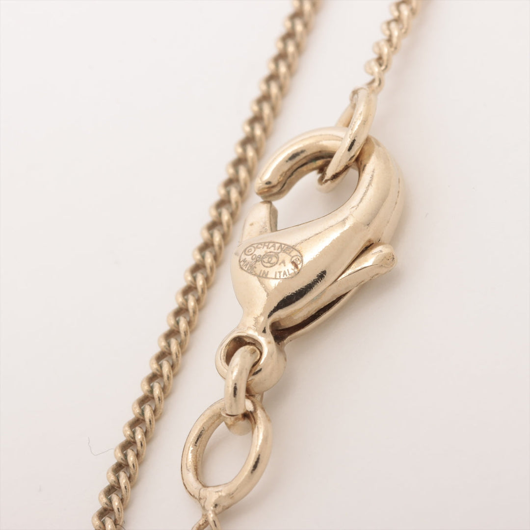 Top Quality Chanel Coco 08A Necklace GP  Linestone G √ó Pink Lip Rose Motif