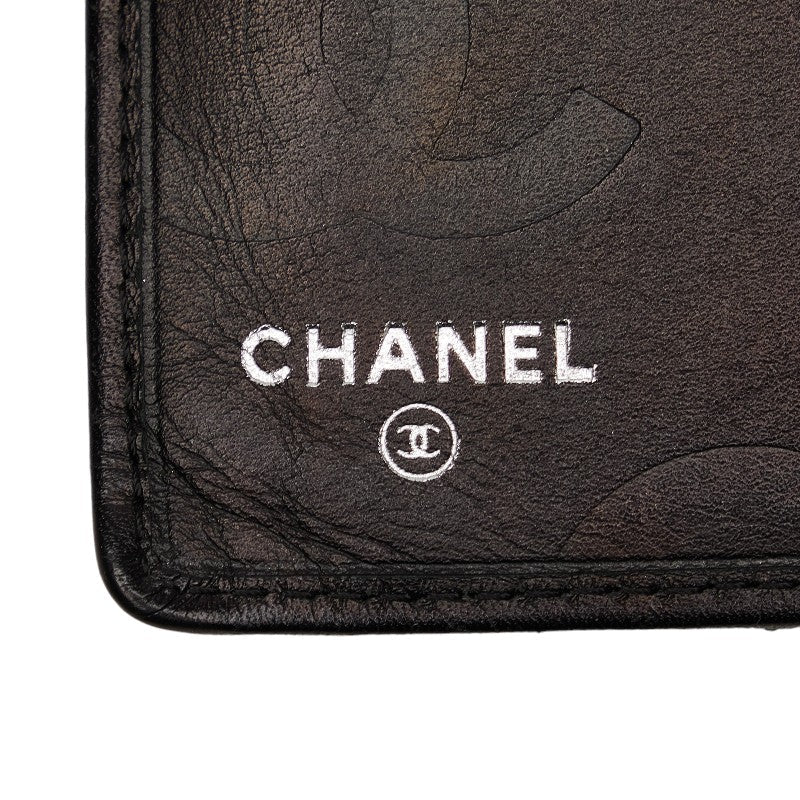 Top Quality Chanel Combon Line Cocomark Long Wallet Two Foldable Wallet Black Leather Lady Top Quality Chanel [Originals]