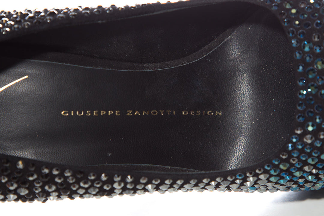 Guiseppe Zanotti Teal & Black Pumps SZ 38