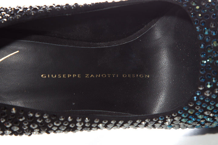 Guiseppe Zanotti Teal & Black Pumps SZ 38