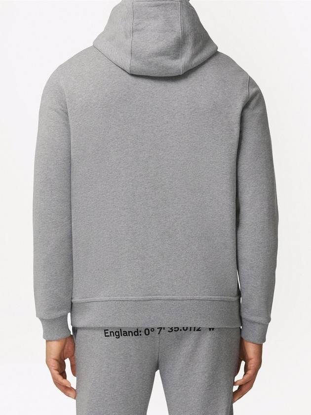 Burberry Location Cotton Hoodie Grey