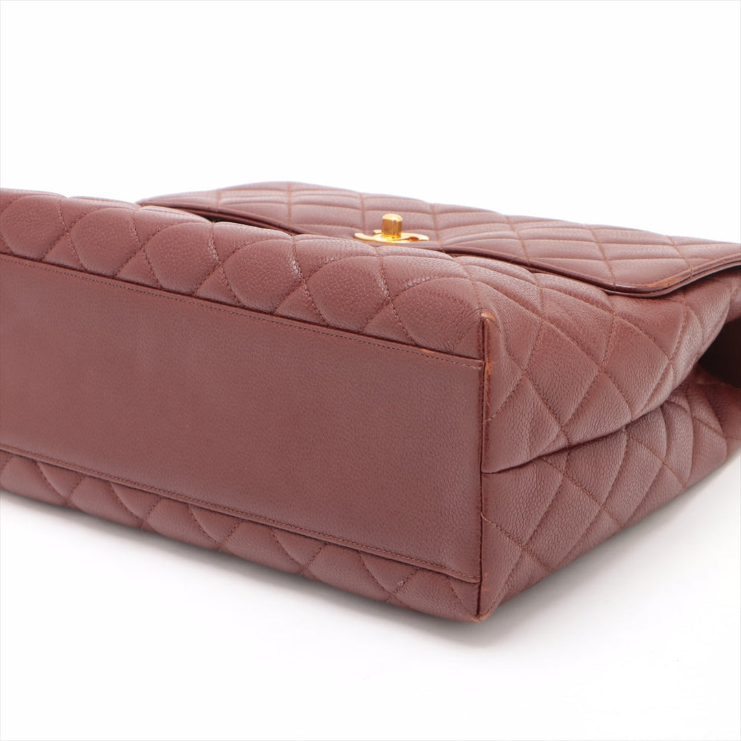 Top Quality Chanel Matrasse Caviar S Handbag Brown G  4th