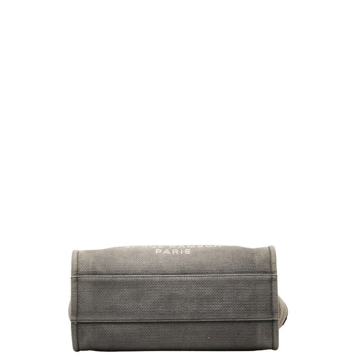 Top Quality Chanel DOVILLE MEDIUM Tote MM SHOLDER BAG TORTE BAG GREY BLACK CANVES LEADER LADY Top Quality Chanel CHANEL
