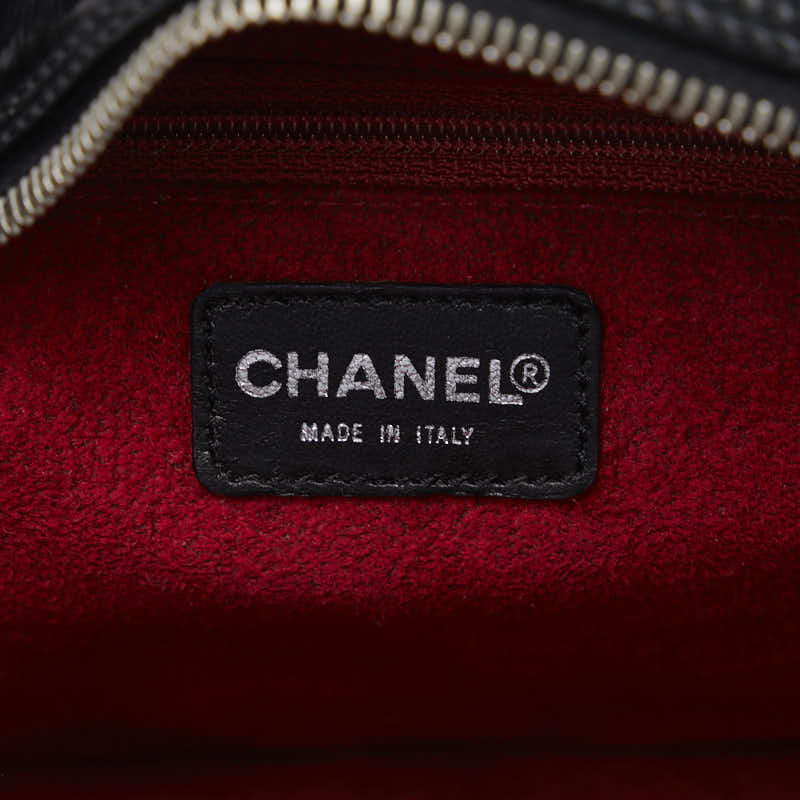 Top Quality Chanel Chocolate Bar Coco Mini Boston Bag Handbag Black Patent Leather Leather  CHANEL