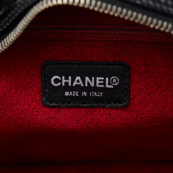Top Quality Chanel Chocolate Bar Coco Mini Boston Bag Handbag Black Patent Leather Leather  CHANEL