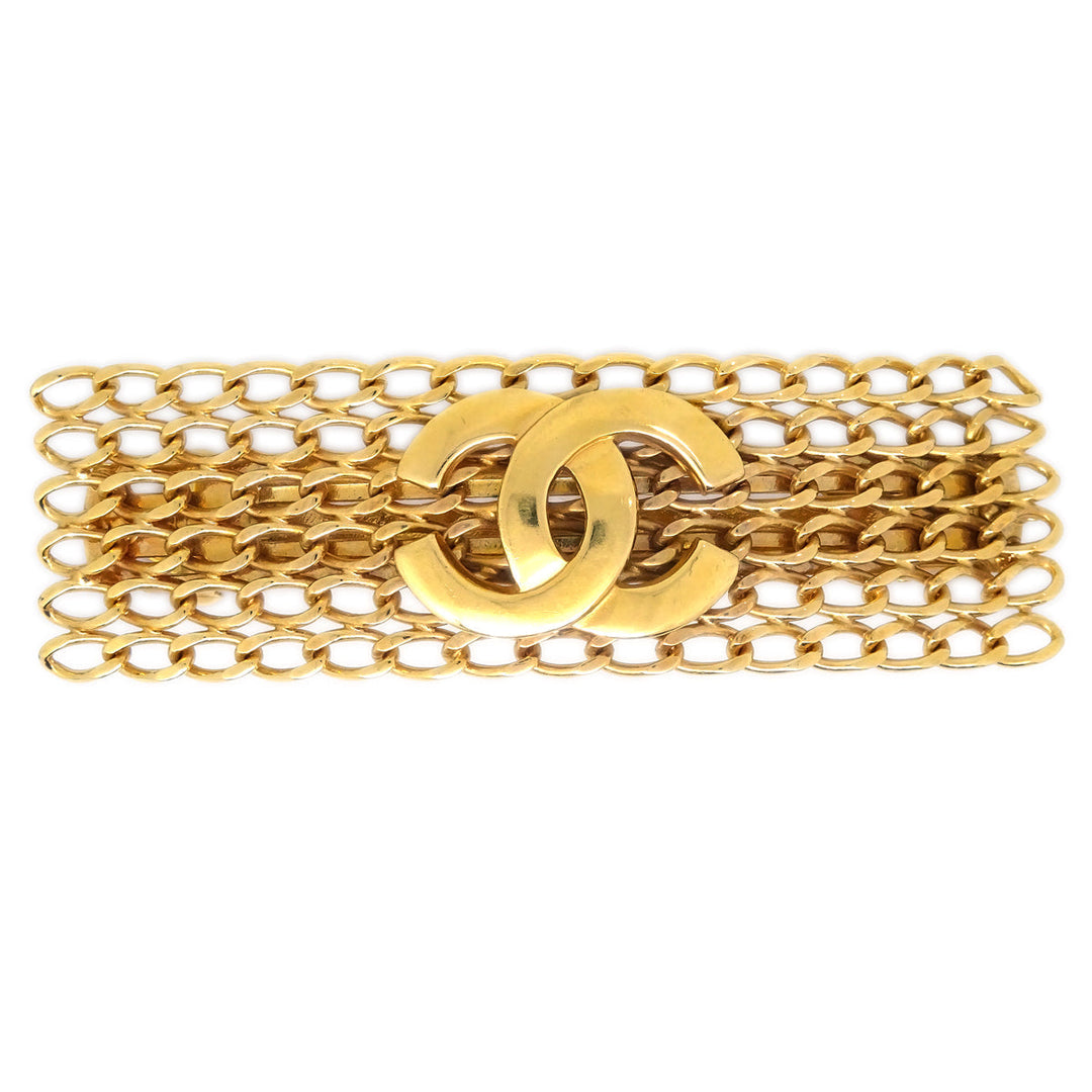 Top Quality Chanel Hair Clip Hairpin Barrette Gold 02P