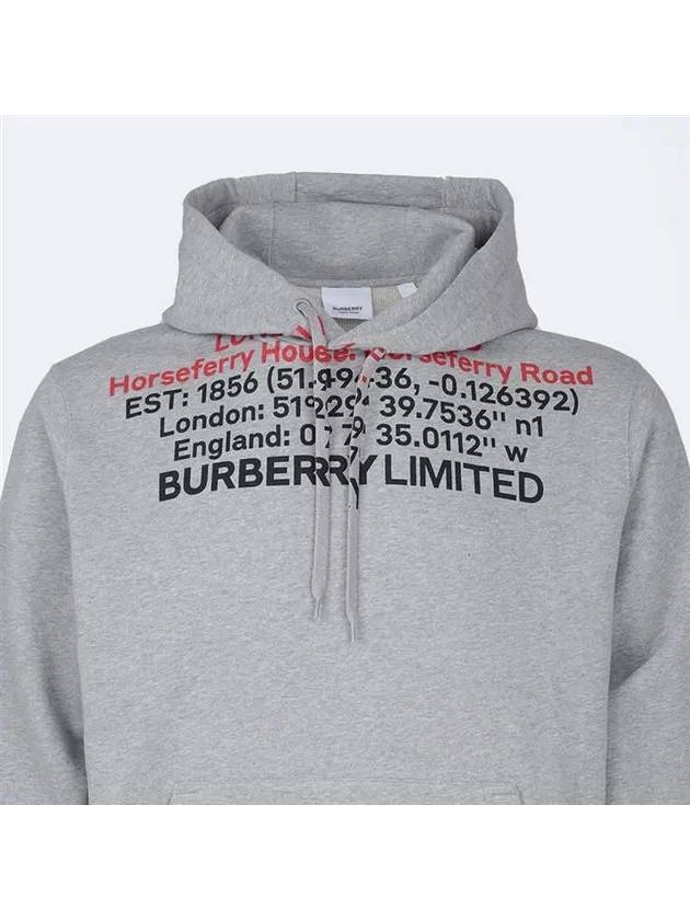 Burberry Location Cotton Hoodie Grey