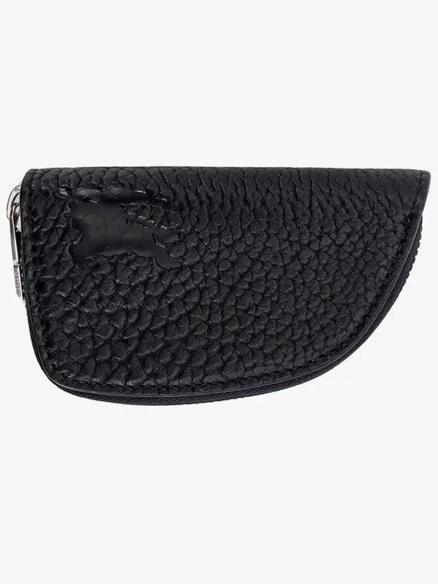 Burberry Shield Leather Coin Wallet Black
