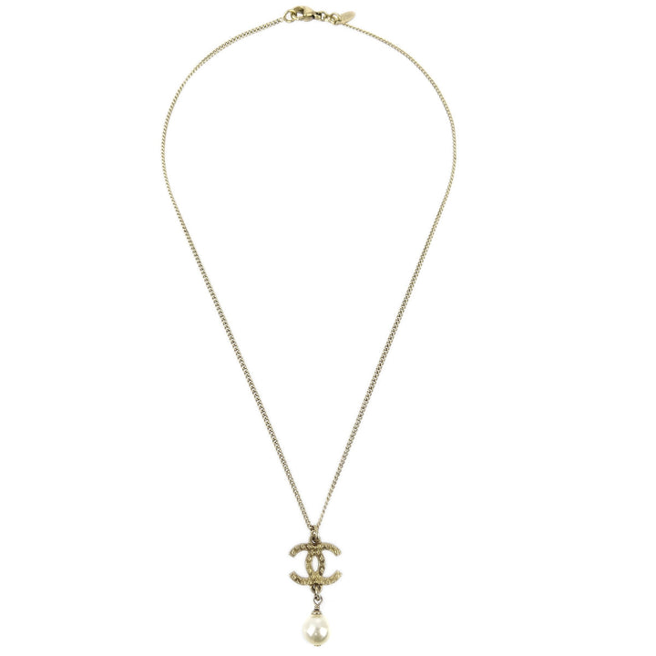 Top Quality Chanel CC Chain Pendant Necklace Gold