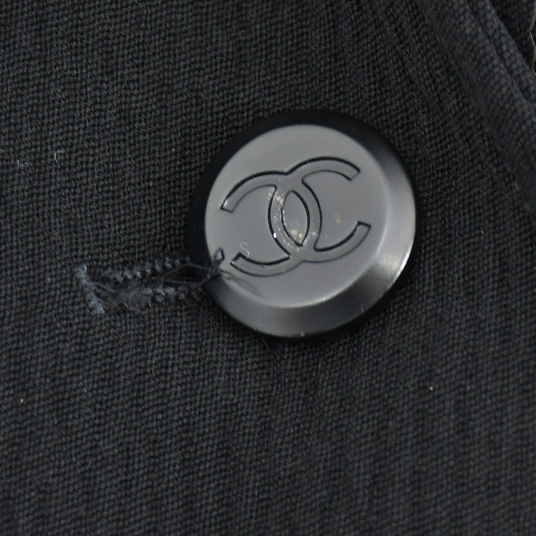 Top Quality Chanel Double Breasted Jacket Black 98A #38