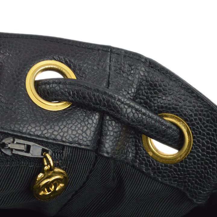 Top Quality Chanel Black Caviar Triple CC Backpack