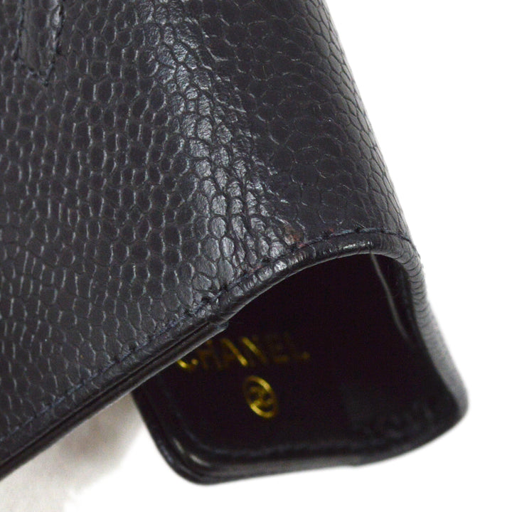 Top Quality Chanel Black Caviar Card Case Small New