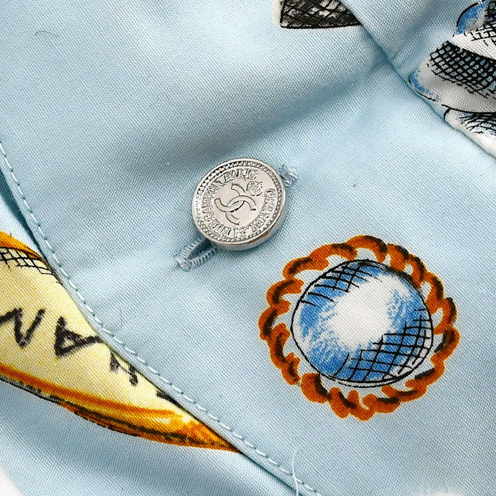 Top Quality Chanel Icon Half Pants Light Blue #36