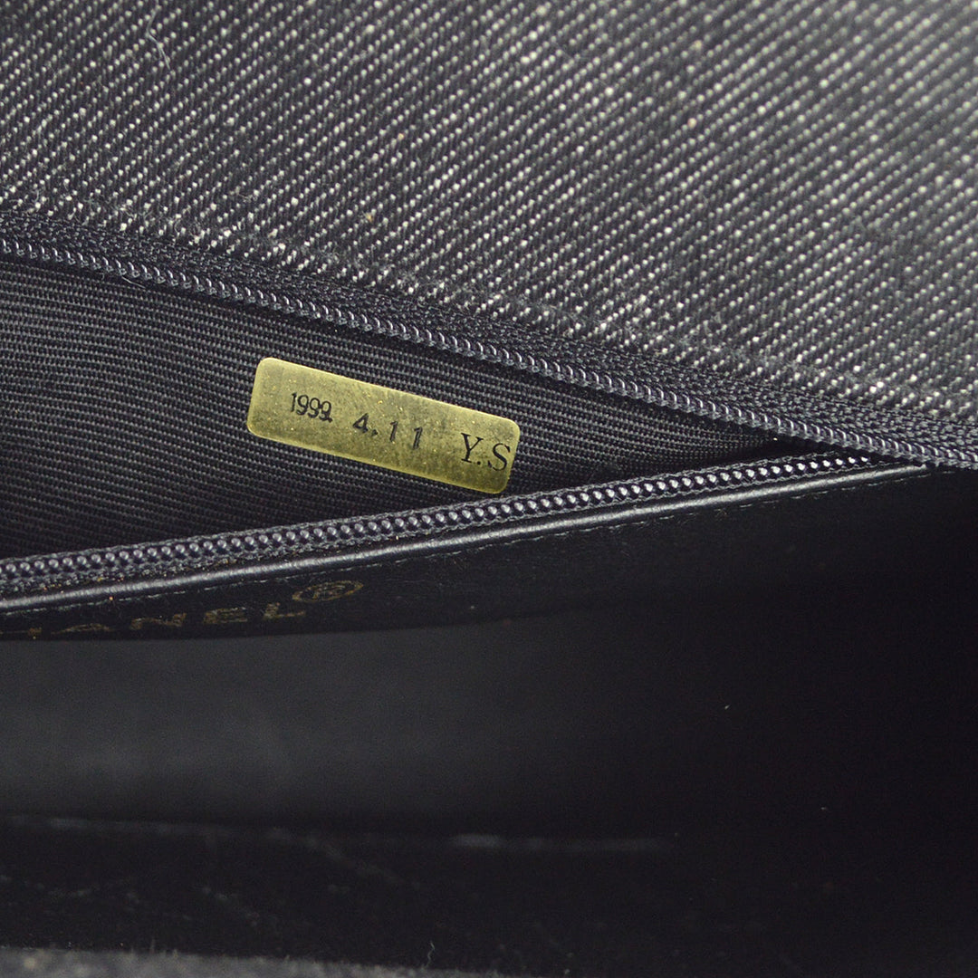 Top Quality Chanel Black Denim Handbag